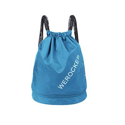 China Promotion Polyester Drawstring Sports Waterproof Bag for sale