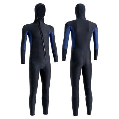 China Anti-Bacterial Custom Male 3mm Front Zip Hooded Wet Suit Men One Piece Full Wetsuit Neoprene Hoodie Wetsuit for Diving Spearfishing Swimming for sale