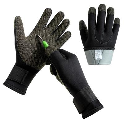 China Wholesale Durable 3MM Neoprene Glove Watersports Anti-Cut Snorkeling Swimming Diving Spearfishing Scuba Diving Anti-Knock Snorkeling Gloves For Women Men for sale