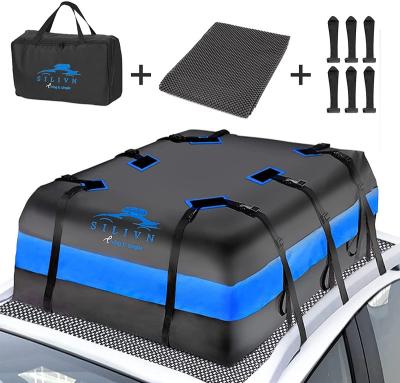 China 21 Cubic Feet Large Capacity OEM/ODM Roof Top Carrier Waterproof Bag Adjustable Durable Roof Luggage Cargo Carrier for sale