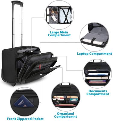 China With USB Rolling Laptop Bag Rolling Briefcase For Business Travel Fits 17 Inch Notebook Luggage Attache Rolling Case Handbag for sale