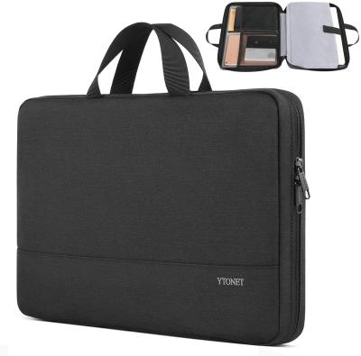 China Business Briefcase Organizer Carrying Computer Bag TSA Friendly Sleeve TSA 15.6 Laptop Inch With Handle Strap for sale