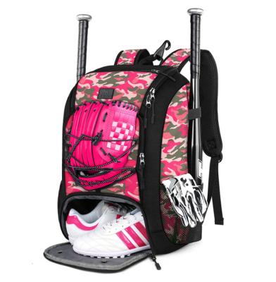 China With Shoe Compartment Professional Baseball Backpack Which Hold All Gears Bat Bag OEM/ODM Comfortable Sports Bat Bag Big for sale