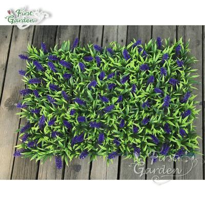 China Green Grass Blue Lawn Decoration Artificial Flower Walls Decorated Wedding Lavender Grass for sale