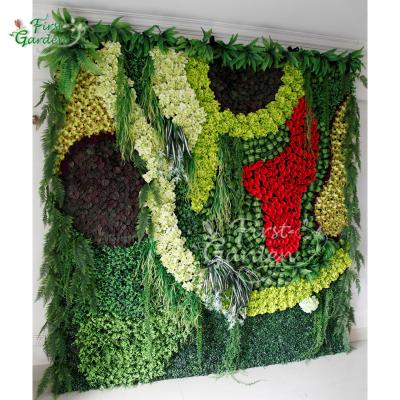 China Eco-friendly Artificial Evergreen Plant Wall For Wedding Home Decoration Window Display Party Interior Decoration for sale