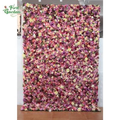 China Garden Artificial Green Colorful Flowers Plant Wall Wedding Planning Restaurant Hotel Bookstore Family Party Christmas for sale