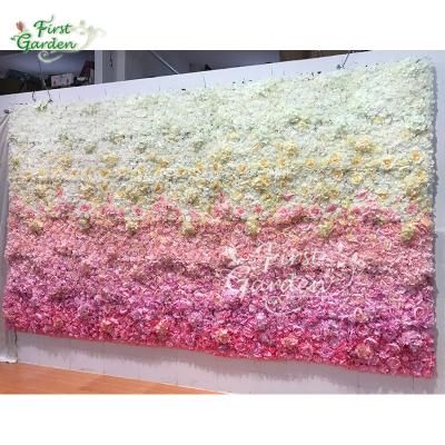 China Eco - Friendly Artificial Flowers Plants Vertical Rose Garden For Cherry Blossom Wedding Family Gathering for sale