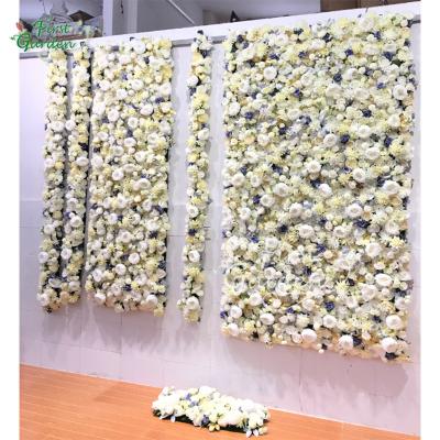 China Eco-friendly pure artificial vertical wall garden mini flower plant garden for wedding bookstore hotel for sale