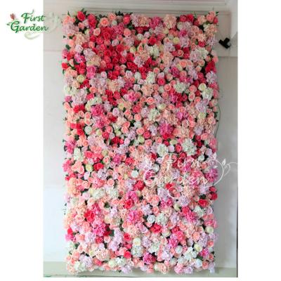 China Eco-friendly Beautiful Colors Artificial Plant Flower Wall Decoration Used for Landscape Hotel Christmas Events Wedding Family Gathering for sale