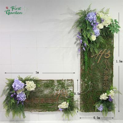 China Pastoral Artificial Green Plastic Fence Home Garden Hedge Flower Plant Leaf Making Decor Indoor Outdoor Wall Decoration for sale