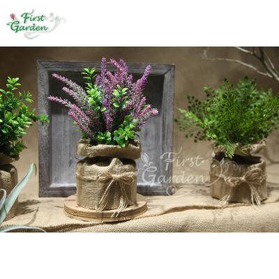 China Eco-friendly Realistic Artificial Mini Bonsai Plant Decorative Ornamental Plastic Pot Fake Tree Plant Plant Home Office Decor for sale