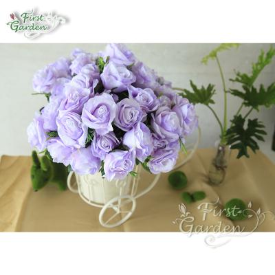 China New Design Natural Touch Mounted Artificial Flowers Simulation Purple Lavender Flowers For Wedding Home Party Decoration Wholesale for sale