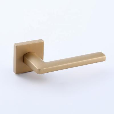 China Wholesale Zinc Alloy Aluminum Lever Lock Modern Zinc Alloy Door Handle Door Locks Bedroom Door Handle for sale