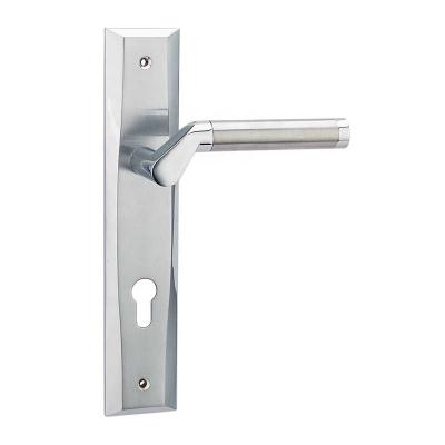 China Modern Factory Made Heavy Duty Zinc Alloy Interior Exterior Long Plate Door Handles for sale