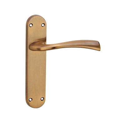 China Fashion Modern Simple Design Plate Door Lock Zinc Alloy Handle for sale