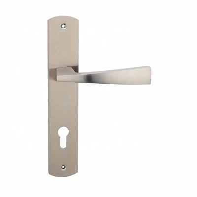 China Modern Simple Design Lever Door Lock High Quality Zinc Alloy Handle Ever With Plate for sale