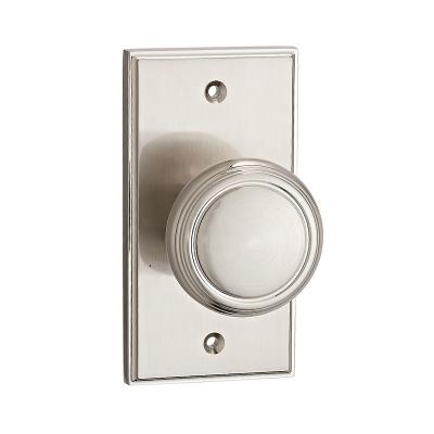 China Modern Furniture Hardware Door Lock Zinc Alloy Lever Handle in Satin Nickel Matte Finish for sale