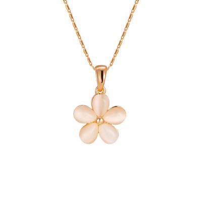 China Wholesale Trendy China 2022 Opal Charm Pendant Hard Alloy Tasty Gold Plated Necklace For Sale for sale