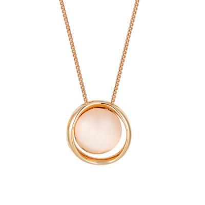 China Custom Luxury Promotional Sale FASHIONABLE Opal Charm Pendant 14K Gold Plated Name Necklace For Women for sale