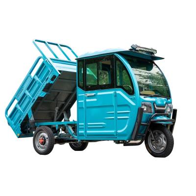 China Heavy Duty Electric Flatbed Cargo Tricycle Cargo Delivery Electric Cargo Tricycle With Cabin for sale