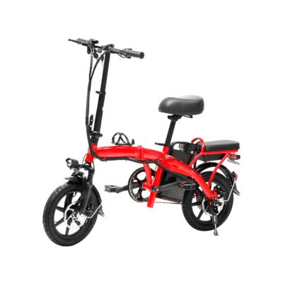 China Hot Selling Standard Fat Tire 14 Inch 350 W Vintage Brushless Folding Electric Bikes for sale