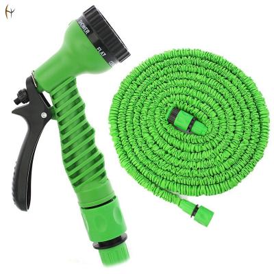 China Cheap Expandable Garden Hose Black Green Blue Color Adjustable 25 Feet Garden Hose for sale