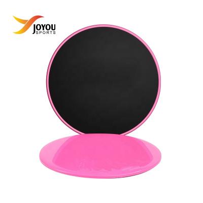 China Double-Sided Gym Multi-Function Abdominal Exerciser Bodybuilding Sliders Core Exercise Fitness Equipment APP Workout Plastic Core Exercise for sale