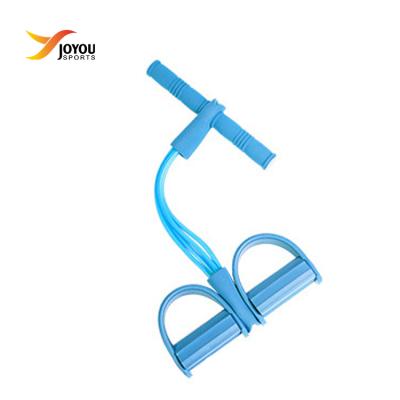 China Fitness Equipment Application Sit Up Elastic Pull Rope With Foot Pedal Fitness Equipment Test Program Yoga Sit Up Trainer for sale