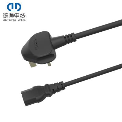 China Home Appliance New Product PVC Insulated DIY Lamps Appliances Two UK Plug Power Cord With Foot Switch for sale