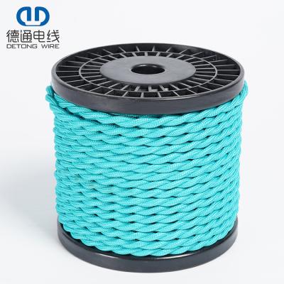 China Lamp Lighting New Arrival Bare Copper Indoor Lamp Lighting Textile Cable PVC Insulated Braided Electronic Wire for sale