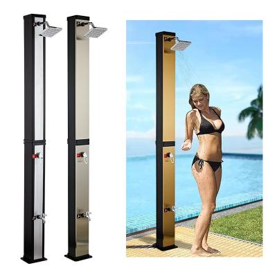 China CYEN Amazon hot cold water mixer and hot outdoor swimming pool poolside shower solar ebay sales ebay sales solar power shower square 40L shower for sale