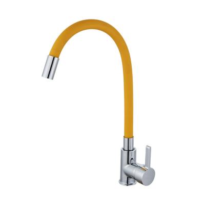 China High Quality Sense Faucets CYEN Cold And Hot Water Mixer All Direction Rotation Single Handle Colorful Kitchen Faucet Faucet for sale