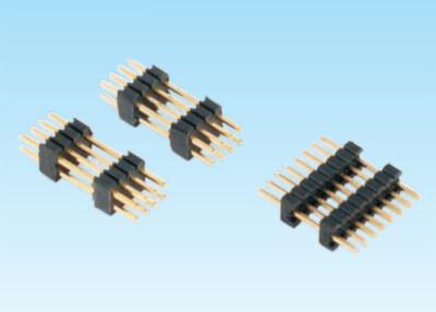 Chine Double/simple type norme d'IMMERSION de rangée du lancement PBT du connecteur 1.27mm d'en-tête de Pin à vendre