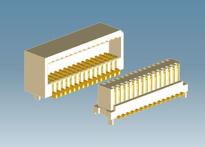 China 10-50 Stiftbrett zu Neigungs-Seiten-Stecker des Leiterplatten-Verbinder-0.8mm materieller Phospor-am Endebronze zu verkaufen