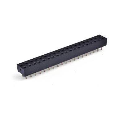 Cina IMMERSIONE femminile doppia PBT/PA6T/PA9T/LCP del connettore 2.54mm dell'intestazione di Pin di Pin 2*19 in vendita