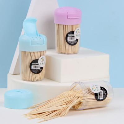 China Creative Disposable Portable Toothpick Box Toothpick Holder Family Living Room Tea Table Bamboo Toothpicks for sale