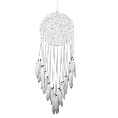 China 100% Handmade New Product Hot Sale Feather Dreamcatcher Weddings Ornament Macrame Dream Catcher for sale