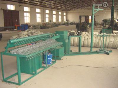 China Auto Diamond Mesh Chain Link Fence Machine Double And Single Wire Feed for sale