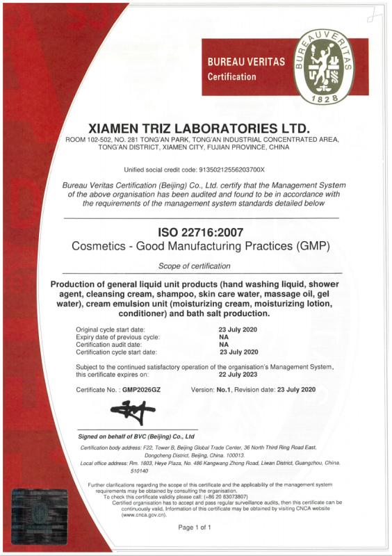 GMP - TRIZ LABORATORIES LTD.