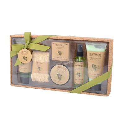 China Spa Gift Set 2018 Latest Natural Bath Soap Body Lotion Vanilla Spa Bath Gift Set for sale