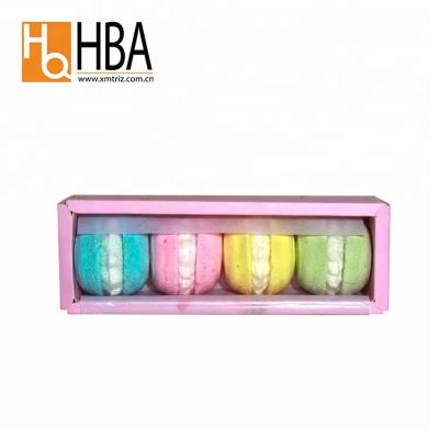 China Macaroon Decorating Bath Bomb Moisturizing and Nourishing Coloring Fizzer in Bath Set Fizzies Gift Set for sale