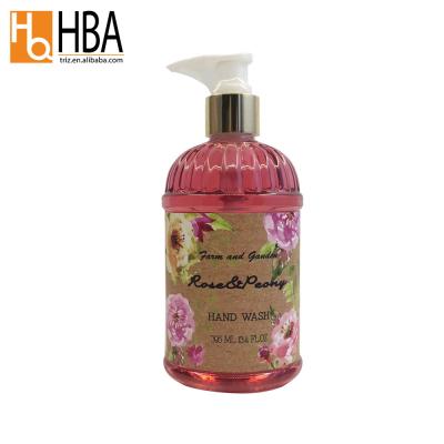 China Free Sample Cheap Price OEM Basic Cleaning Hand Wash Liquid Soap For Rose Essential Oils for sale