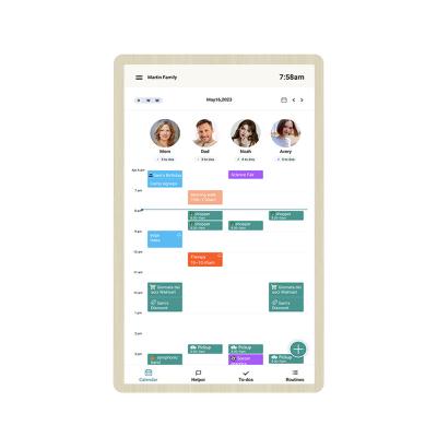China RK3576 Digital Family Plann Android 14 Free Software 24 Inch 32 Inch Digital Incell Touch Screen Smart Calendar for sale