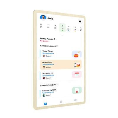 China ELC New design calendar checklist display RK3576 android 13 smart touch screen calender smart calendar family for sale