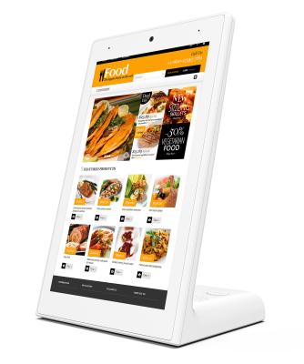 China ABS Materiële de Kern Verticale Signage van de Desktopvierling Vertoning met Android 11 Systeem Te koop