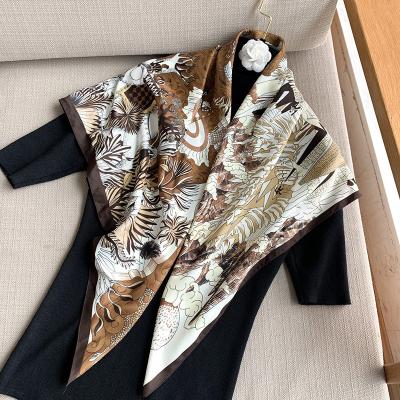 China Factory Wholesale Printing Square Silk Scarf Pocket Scarves Designer High Quality Scarf for sale