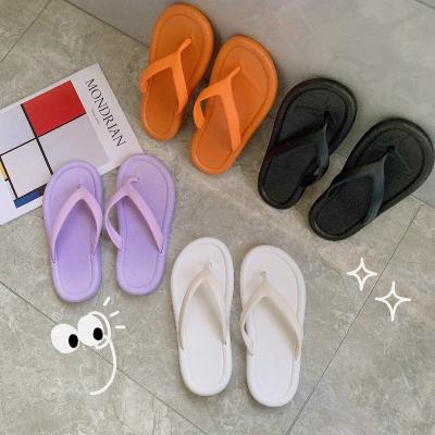 China Abrasion Resistance New flip-flops women's summer fashion non  outdoor couple flip-flops bathroom beach shoes pers men and women for sale