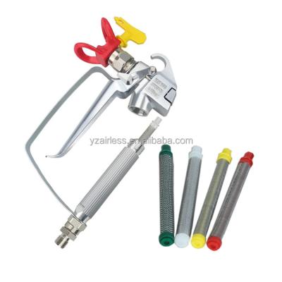 China Paint Spray Gun Green Yellow White Red Airless Paint Spray Gun Filter for sale