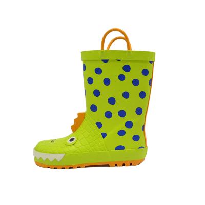 China High Quality Waterproof Solid Color Toddler Rain Boots For Kids for sale