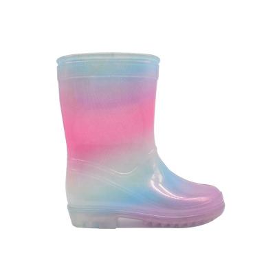 China Rainboots Lightweight Plastic Anti-skid Plastic Waterproof Kids Boots PVC Rain Boots For Kids for sale